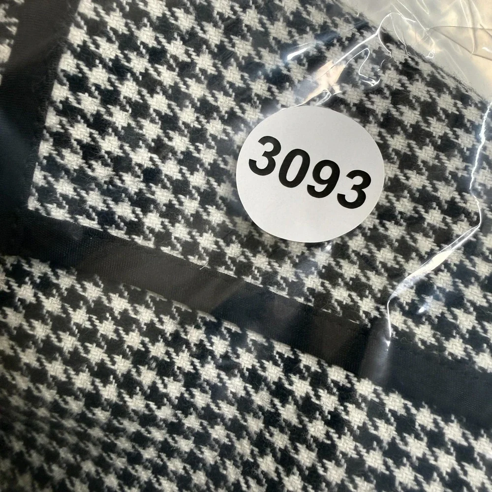 Crewcuts Girls Mini Skirt Black & White Houndstooth Print Gold Button Detail 12